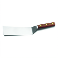 Traditional 8-Inch x 3-Inch Square-Corner Stiff Offset Hamburger Turner with Stainless Steel Blade and Rosewood Handle