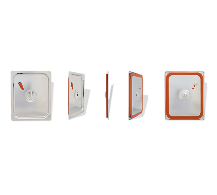 Product image #1 for Crestware Half-Size Airtight Stainless Steel Steam Table/Holding Pan Cover with Recessed Handle