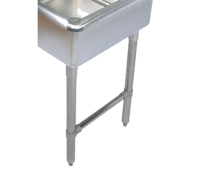 BK Resources Stainless Steel Legs & Bracing Kit for Compartment Sinks, Fits 14