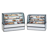 Curved Glass Refrigerated Bakery Display Case, 36.13-Inch Wide, 48-Inch High, Self-Contained