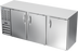 Thumbnail image #2 for Beverage-Air BBN78HC-F-S Three-Section Food-Rated Back Bar Refrigerator with Solid Doors