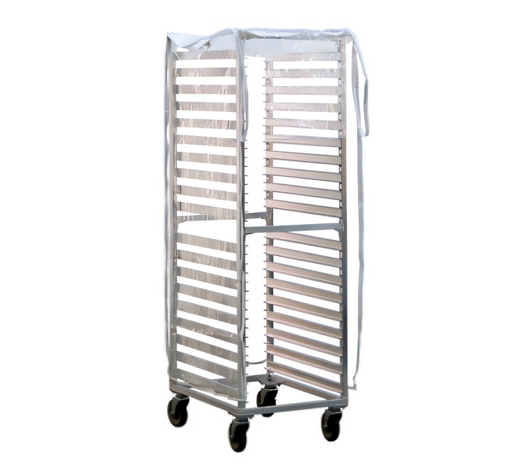Product image #1 for Full-Height Heavy-Duty Vinyl Rack Cover, End Loading, Two Zippers, 12 Mil