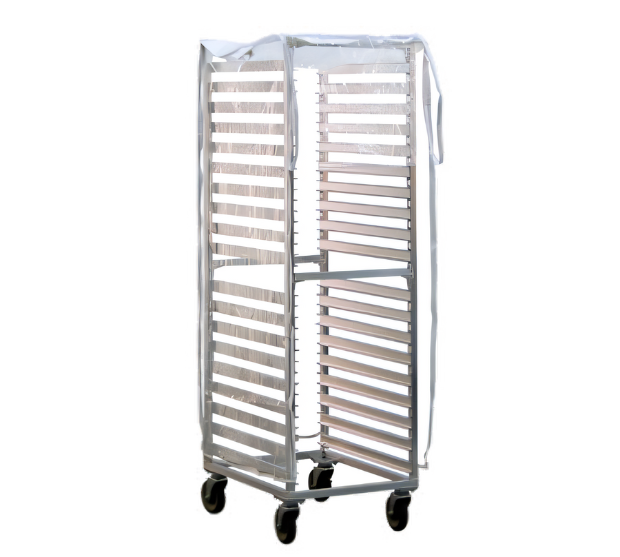 Product image #1 for Full-Height Heavy-Duty Vinyl Rack Cover, End Loading, Two Zippers, 12 Mil