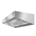Thumbnail image #1 for SpecAir HES96-54 Short Front Wall-Mounted Exhaust-Only Commercial Kitchen Hood, 54-Inch