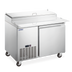 Thumbnail image #1 for Aurora 45-Inch Refrigerated Pizza Prep Table, 1 Door, Side-Mount Self-Contained, Stainless Steel, 7.8 Cu. Ft.