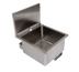 Thumbnail image #1 for John Boos Pro-Bowl Wall-Mount Hand Wash Sink with Knee Valve Faucet, Gooseneck Spout, 16