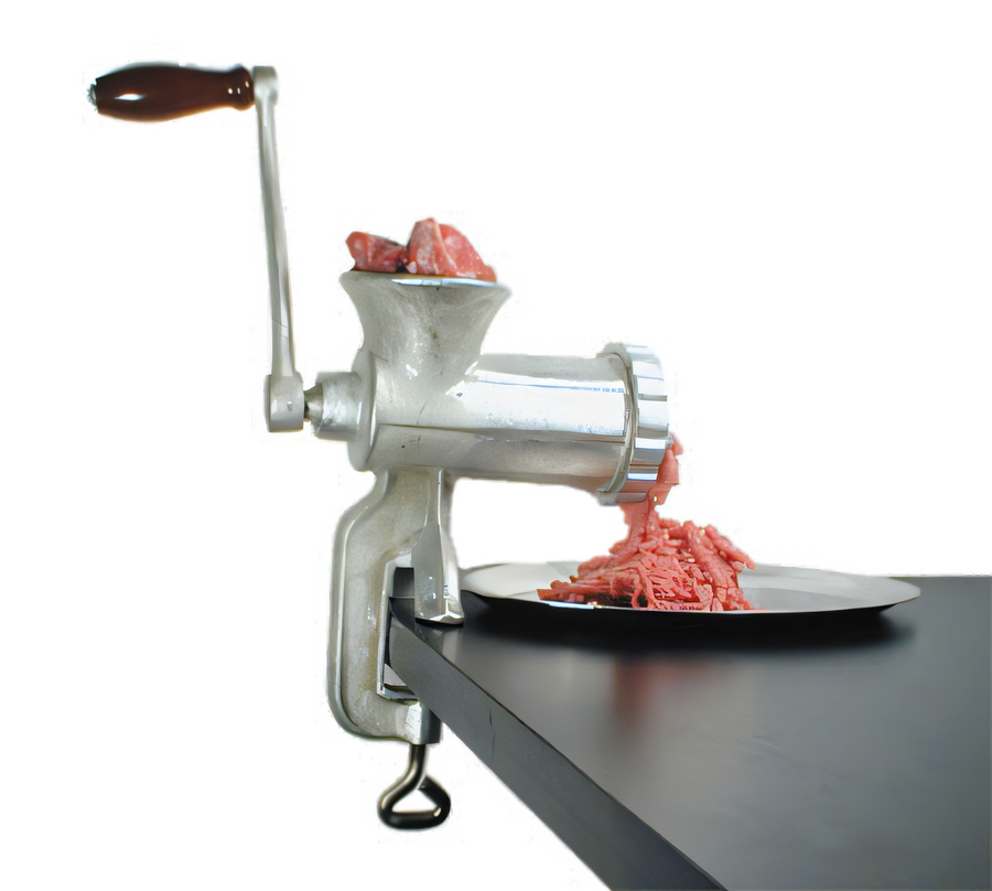 Product image #1 for Admiral Craft #10 Clamp-On Manual Meat Grinder with Knife and 3/16-Inch Plate