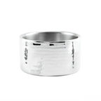 Thumbnail image #1 for American Metalcraft DWBH4 17 oz Double Wall Hammered Stainless Steel Round Serving Bowl, 4-3/4" Diameter Case of 20