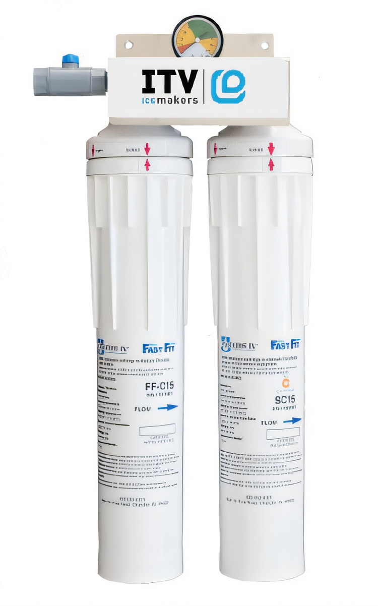 Product image #1 for ITV Ice Makers 2-Unit Water Treatment Cartridge System with 1 Micron Sediment Reduction and Citryne Scale Control