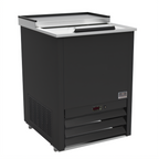 Thumbnail image #2 for Kelvinator Commercial KCHGF24 3.0 Cu. Ft. ADA-Height Slide-Top Glass/Mug/Plate Froster, Black, Digital Control