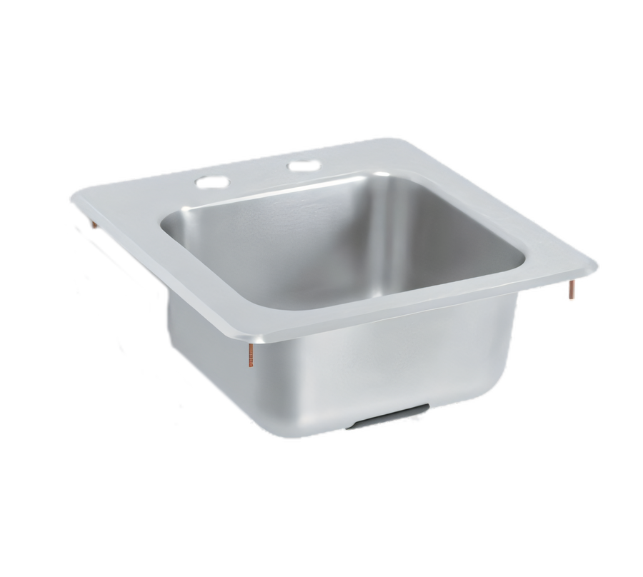 Product image #1 for Vollrath 155-4 Drop-In Self-Rimming Underbar Sink with 11 x 10 Inch Bowl