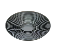 American Metalcraft HCDEP8 8-Inch Hard-Coat Tapered/Nesting Solid Aluminum Pizza Pan