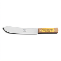 Dexter Russell Traditional 8-Inch High-Carbon Steel Butcher Knife with Beech Wood Handle