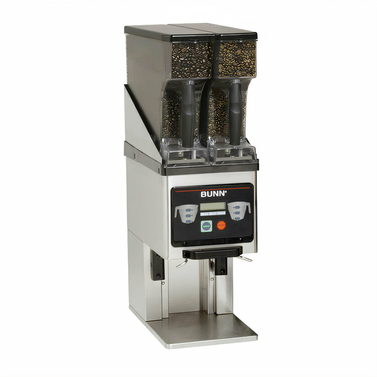 Product image #1 for BUNN MHG SST Tall Multi-Hopper Coffee Grinder and Storage System with Dual 6 lb Hoppers