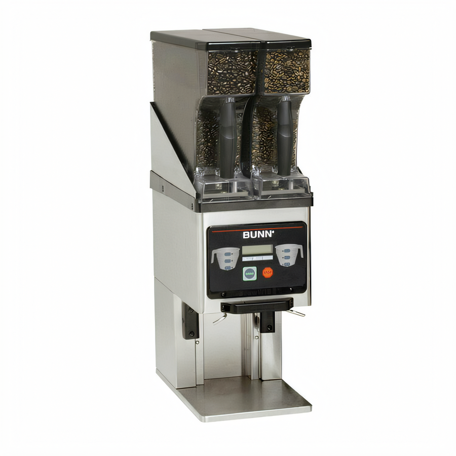 Product image #1 for BUNN MHG SST Tall Multi-Hopper Coffee Grinder and Storage System with Dual 6 lb Hoppers