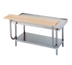 Thumbnail image #1 for Advance Tabco 36 Inch x 10 Inch Adjustable-Height Wood Cutting Board for Equipment Stands