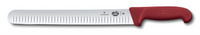 Victorinox Fibrox® - HACCP 12-Inch Wide-Blade Slicer Knife with Granton Edge and Red Fibrox Nylon Handle