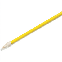 Sparta® 60 Inch Yellow Fiberglass Threaded Broom and Mop Handle with Self-Locking Flex-Tip