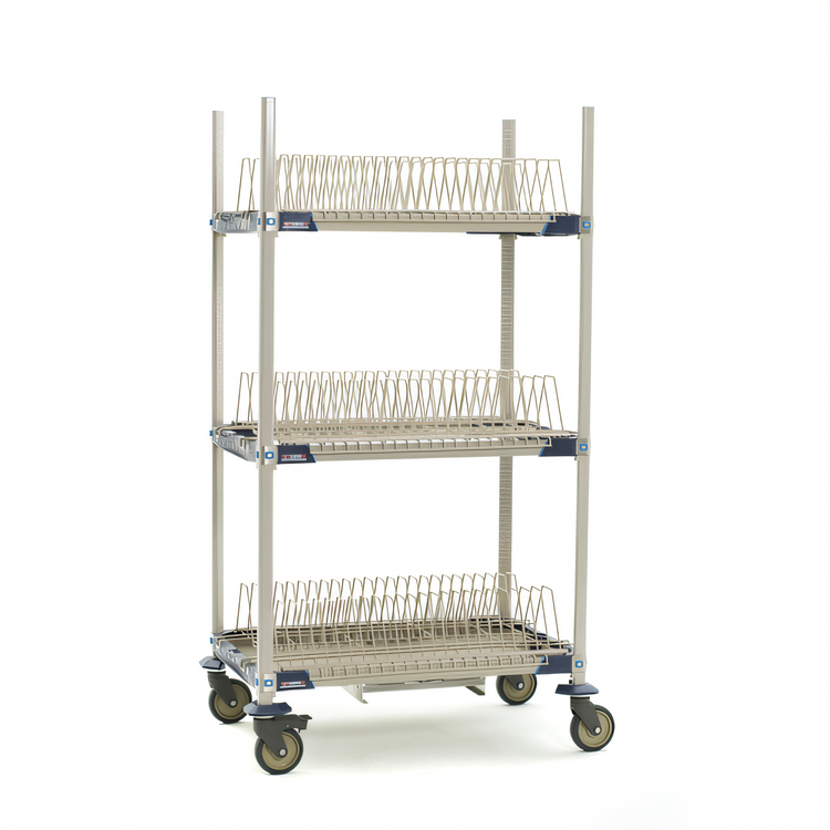 Product image #1 for MetroMax i 36-Inch Mobile 3-Tier Tray Drying Rack with Drip Tray