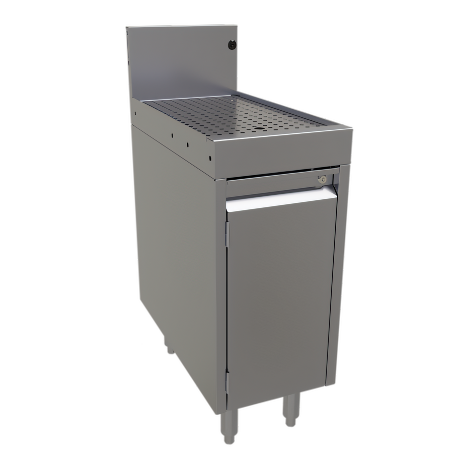 Product image #1 for Glastender Underbar Drainboard Cabinet Base with Hinged Door and Lock, 12 Inch x 24 Inch