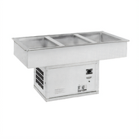 Atlas Metal WCMD-C-5 5-Pan Cold Food Drop-In Well with Self-Contained Refrigeration