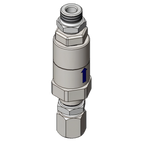 Thumbnail image #1 for T&S Brass B-0977 Low-Lead Dual Check Vacuum Breaker with Adapters, 3/4-Inch Connections