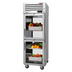 Thumbnail image #1 for Turbo Air PRO Series One-Section Pass-Thru Reach-In Refrigerator with Glass Front and Solid Rear Half Doors