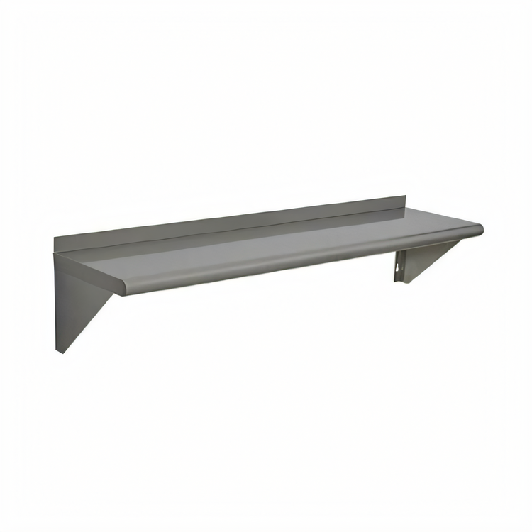 Product image #1 for BlendPort® 72 Inch x 12 Inch Wall-Mounted Stainless Steel Wall Shelf