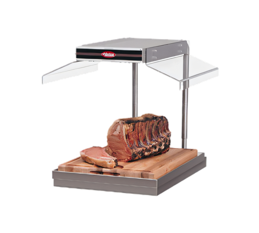 Product image #1 for Hatco Glo-Ray Heated-Base Countertop Carving Station with Right-Hand Sneeze Guard and Incandescent Light