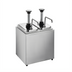 Thumbnail image #1 for CAC China CDDS-2 Stainless Steel Single Condiment Dispenser, 3.5 Qt, 11 Inch Wide