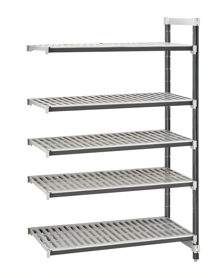 Product image #1 for Cambro Camshelving Elements XTRA 24-Inch Wide x 18-Inch Deep x 72-Inch High 5-Shelf Vented Stationary Add-On Unit