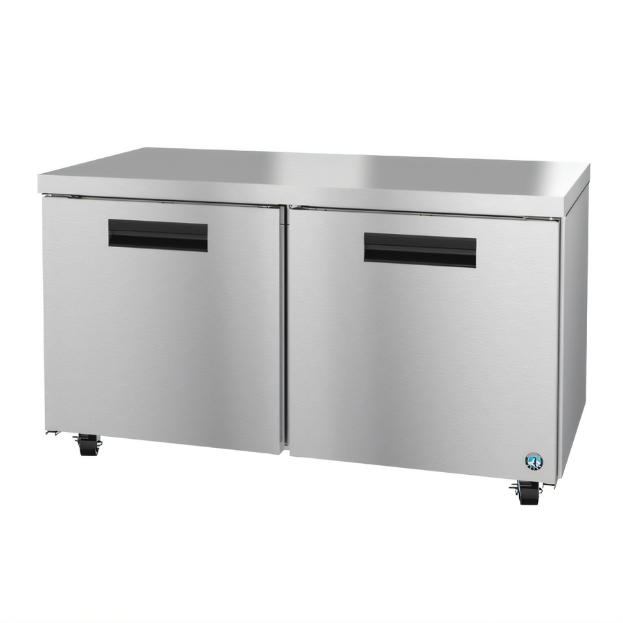 Product image #1 for Hoshizaki Steelheart UF60B 60-Inch Two-Section Reach-In Undercounter Freezer with Solid Doors