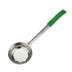 Thumbnail image #1 for Winco Prime 6 oz Perforated One-Piece Stainless Steel Food Portioner, Green