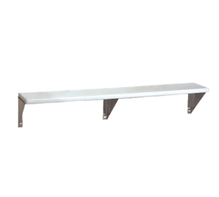 Product image #1 for Advance Tabco Triumph Supreme Stainless Steel Carving Station Shelf with Removable White Poly Cutting Board, 31-13/16 Inches W x 10 Inches D
