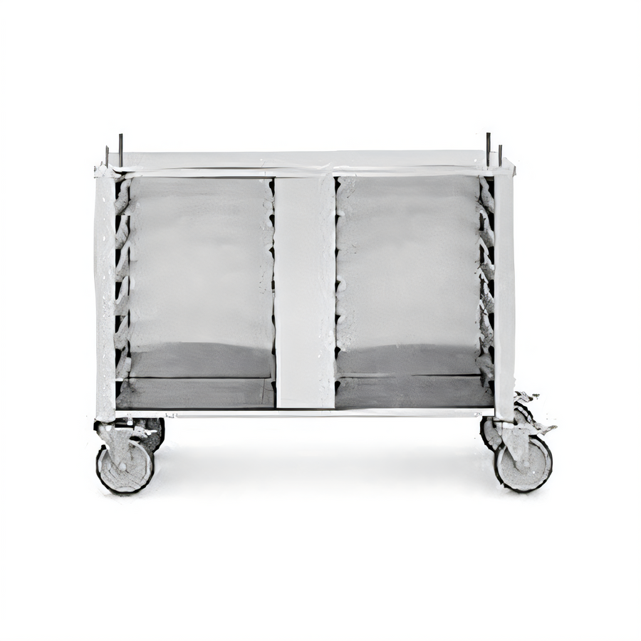Product image #1 for Convotherm Closed Three-Sided Stainless Steel Oven Stand with Casters and 14 Shelf Rail Pairs for C4 6.10 & 10.10 Combi Ovens