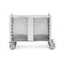 Thumbnail image #1 for Convotherm Closed Three-Sided Stainless Steel Oven Stand with Casters and 14 Shelf Rail Pairs for C4 6.10 & 10.10 Combi Ovens