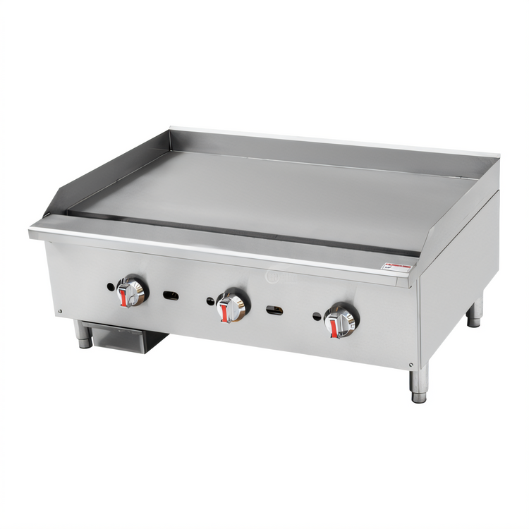 Product image #1 for Serv-Ware 36-Inch Electric Thermostatic Countertop Griddle, 3-Phase Convertible to 1-Phase