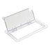Thumbnail image #1 for 1/3 Size Hinged Clear Polycarbonate Food Pan Cover with Spoon Slot and Peg Hole
