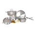 Thumbnail image #1 for Deluxe 7-Piece Induction-Ready Stainless Steel Cookware Set