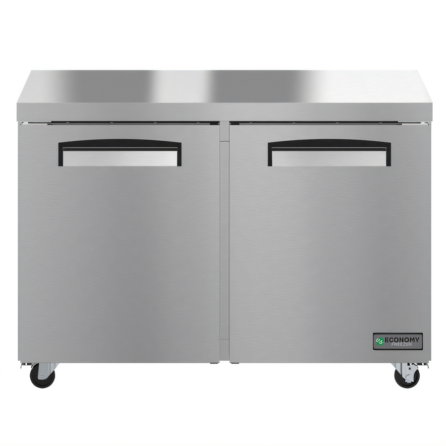 Product image #1 for Hoshizaki Economy Series Two-Section Undercounter Freezer, 12.09 Cu. Ft., Rear-Mounted Self-Contained, Stainless Steel