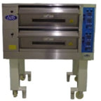 Thumbnail image #2 for American Baking Systems ABSEDO-382 Double Deck Full-Size Electric Deck Oven with Stone Hearths