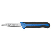 Winco Sof-Tek 3-1/4 Inch Paring Knife, X50CrMoV15 German Steel Blade, Non-Slip TPR Handle, 2-Piece Pack