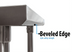 Thumbnail image #1 for BK Resources CVTR5OB-3024 30 Inches W x 24 Inches D x 39.75 Inches H Stainless Steel Corner Work Table with 5 Inches Riser — 16-Gauge 304 Top, Open Base