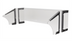 Thumbnail image #1 for Advance Tabco BSG-SGL4 Single-Sided Food Shield for 4-Well Everyday Buffet