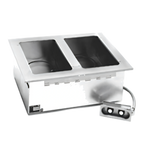 Thumbnail image #1 for Eagle Group GDI-2-208 Electric Drop-In Dry Hot Food Well, 2 Full-Size 12" x 20" Wells, 208V, Infinite Controls