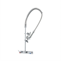 T&S Brass EasyInstall Wall-Mount Workboard Pre-Rinse Unit, 8