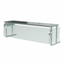 Thumbnail image #1 for Advance Tabco Sleek Shield Cafeteria-Style Single-Sided Food Shield with Adjustable Front Glass for 5-Well Tables