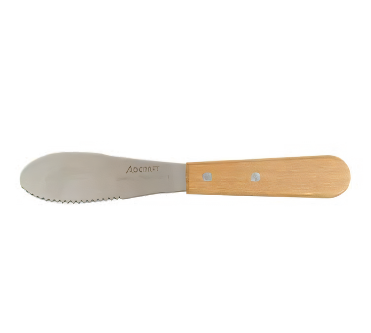 Product image #1 for Admiral Craft WSS-4 7-Inch Stainless Steel Sandwich Spreader with Wood Handle