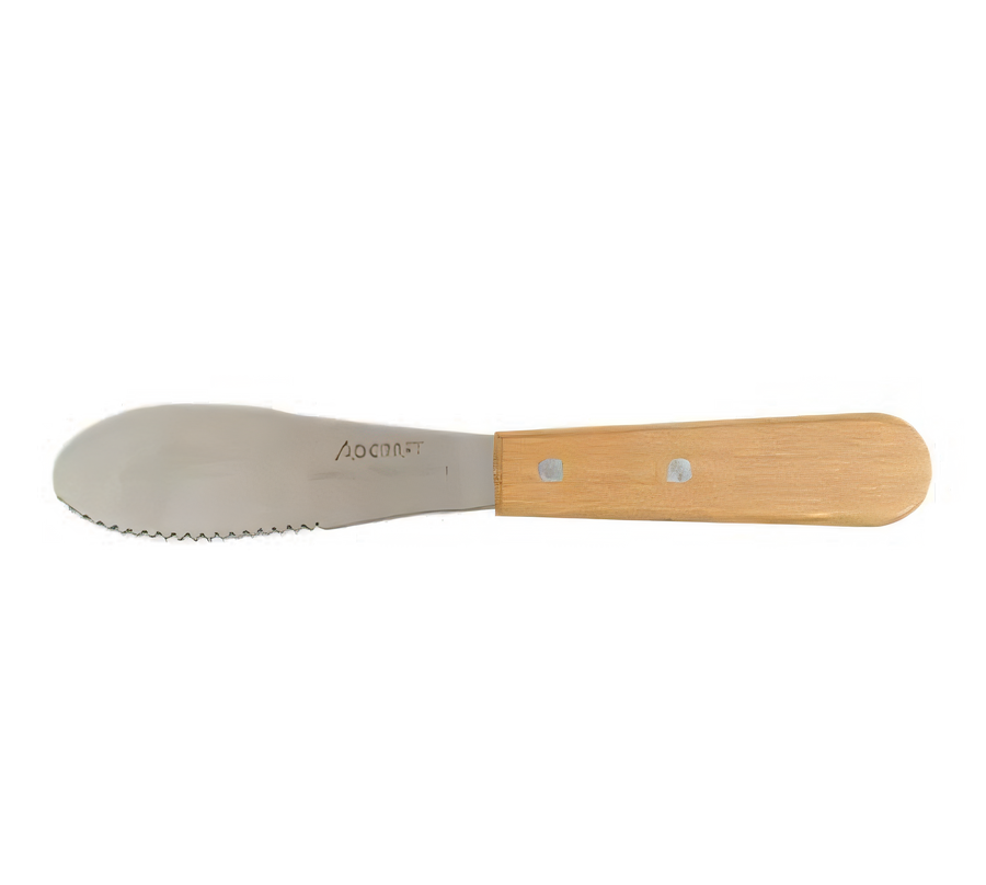 Product image #1 for Admiral Craft WSS-4 7-Inch Stainless Steel Sandwich Spreader with Wood Handle