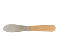 Admiral Craft WSS-4 7-Inch Stainless Steel Sandwich Spreader with Wood Handle